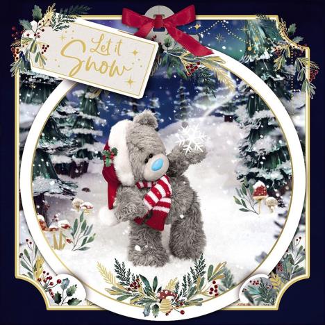 3D Holographic Let It Snow Me to You Bear Christmas Card £2.69